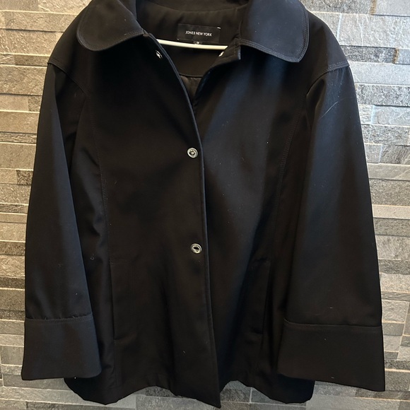 Jones New York Jackets & Blazers - Jones New York Women's Black Trench Coat